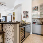 Gray gloss kitchen cabinets
