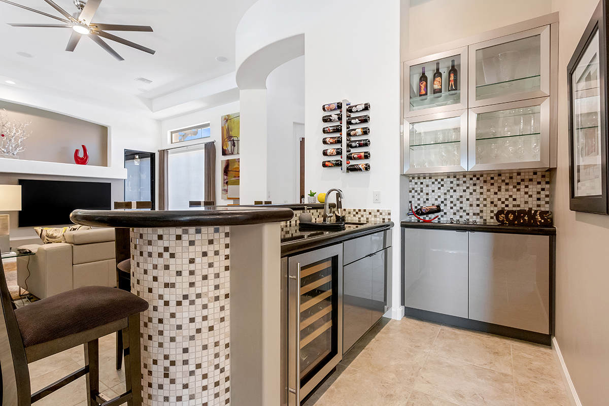 Gray gloss kitchen cabinets