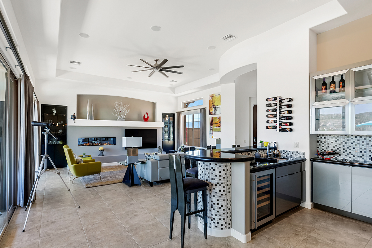 Gray gloss kitchen cabinets