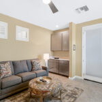 Gray gloss cabinets