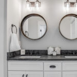 White bathroom cabinets