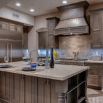 dark stained Kitchen cabinets