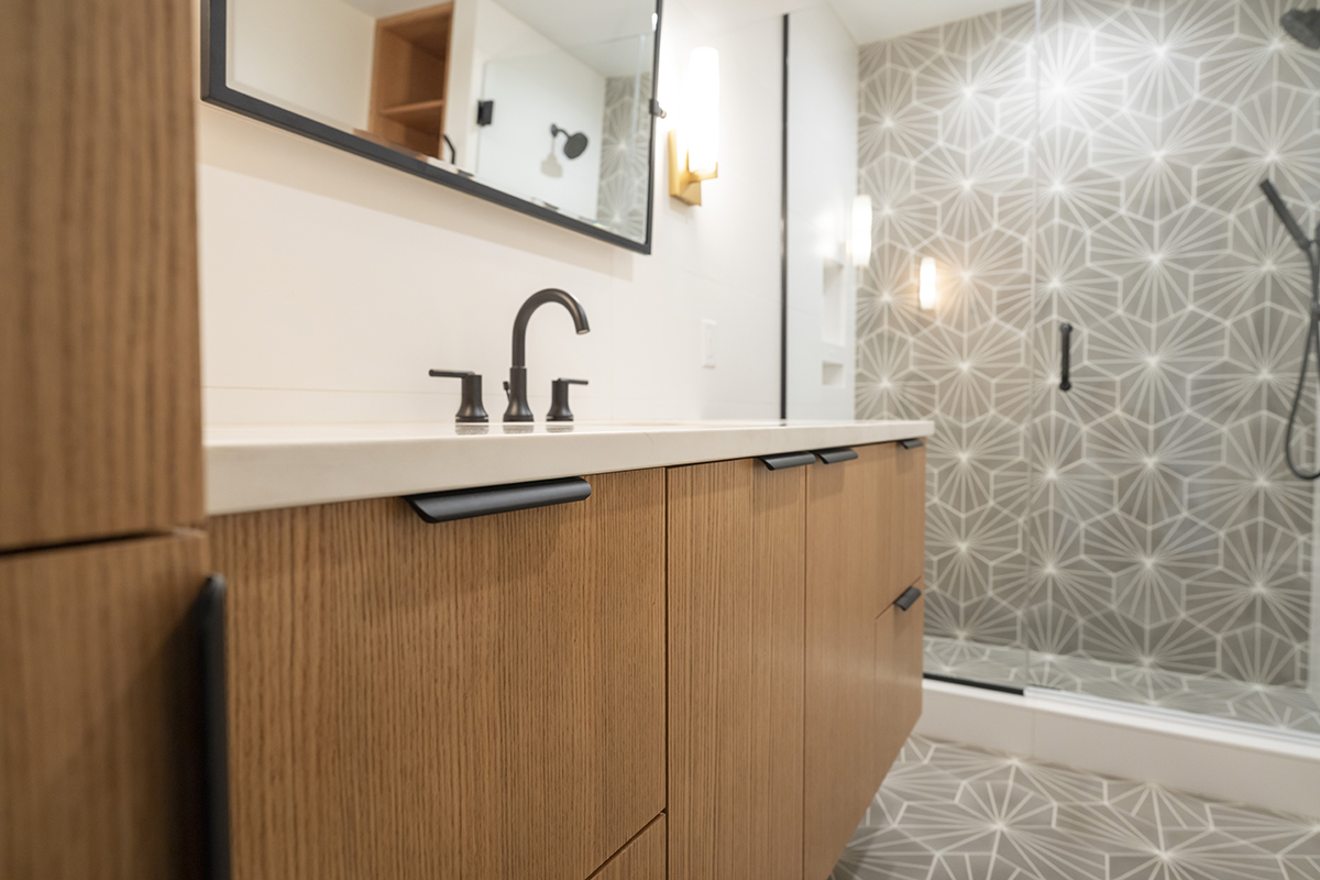 Natural bathroom cabinets
