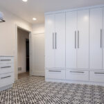 White mud room cabinets