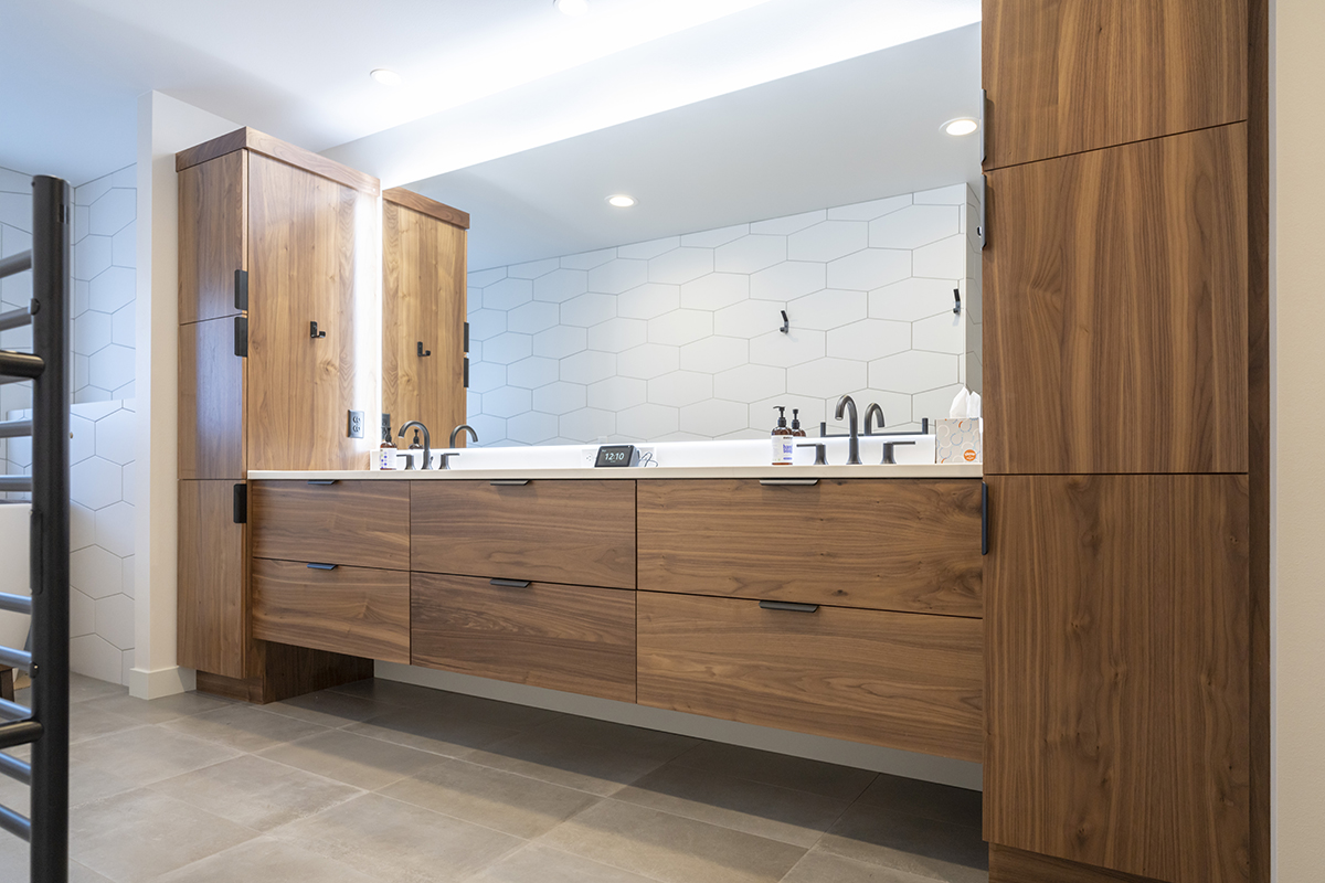 Natural bathroom cabinets