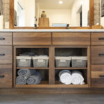 Natural bathroom cabinets