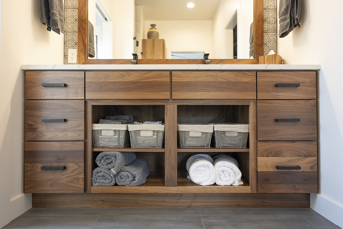 Natural bathroom cabinets