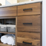 Natural bathroom cabinets