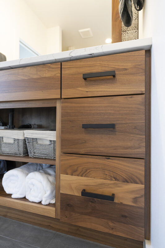 Natural bathroom cabinets