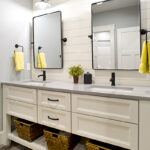 white bathroom vanity