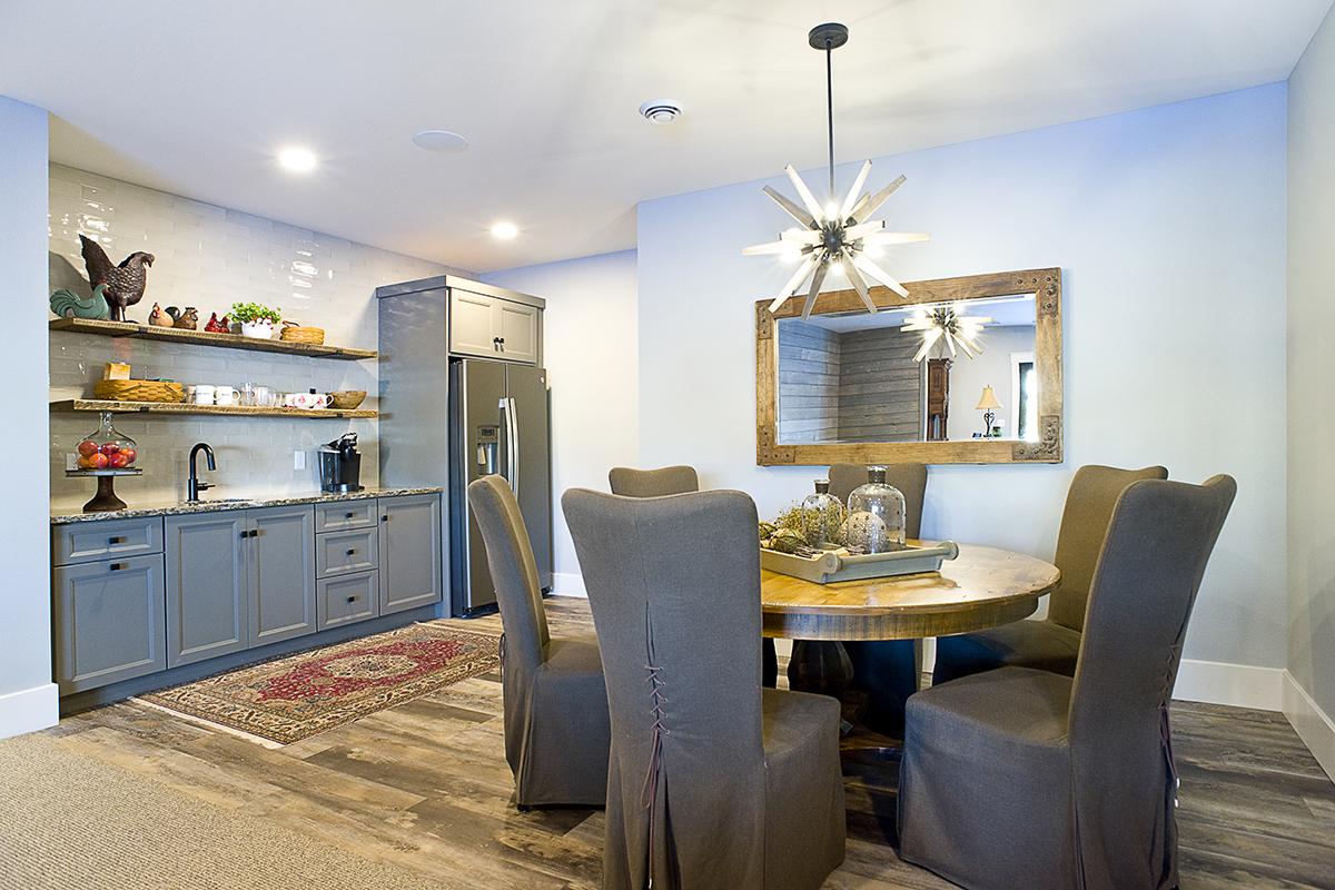 Gray bar cabinets