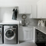White mud room cabinets