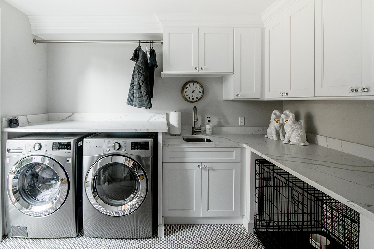 White mud room cabinets