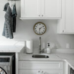 White mud room cabinets
