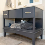 vanity open cabinet base