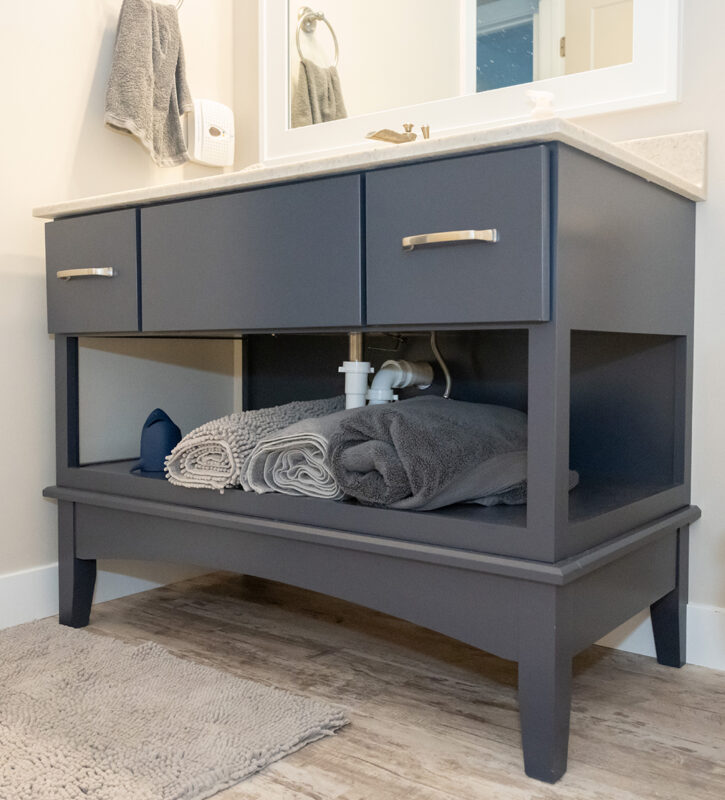 vanity open cabinet base