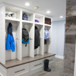 Lockers beside the door