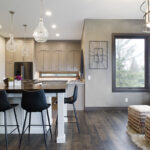 A view of the window sitting area off the kitchen.