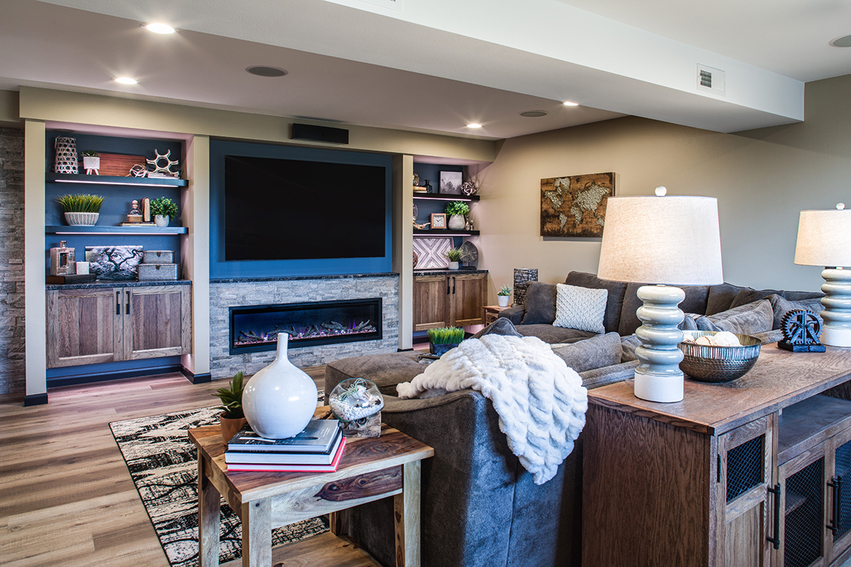 Another view of the living room area of the family room.