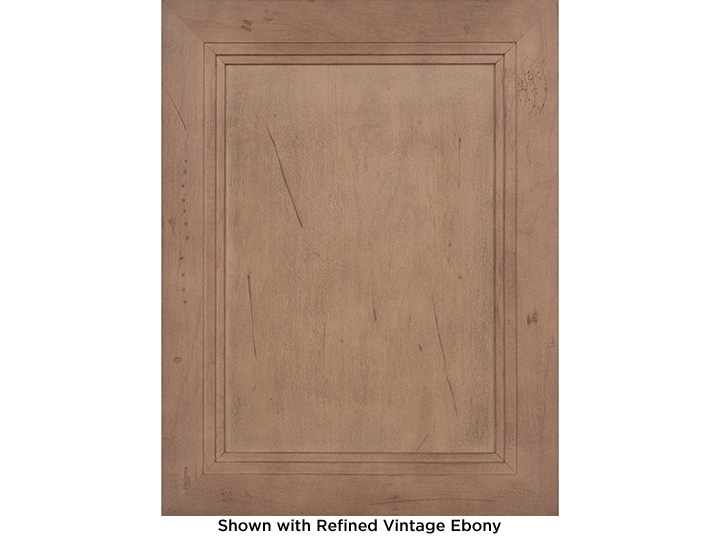Sonoma Maple Sable cabinet shown with refined vintage ebony color