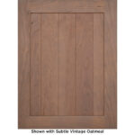 Vintage oatmeal stain on Tucson cherry sparrow cabinet face.