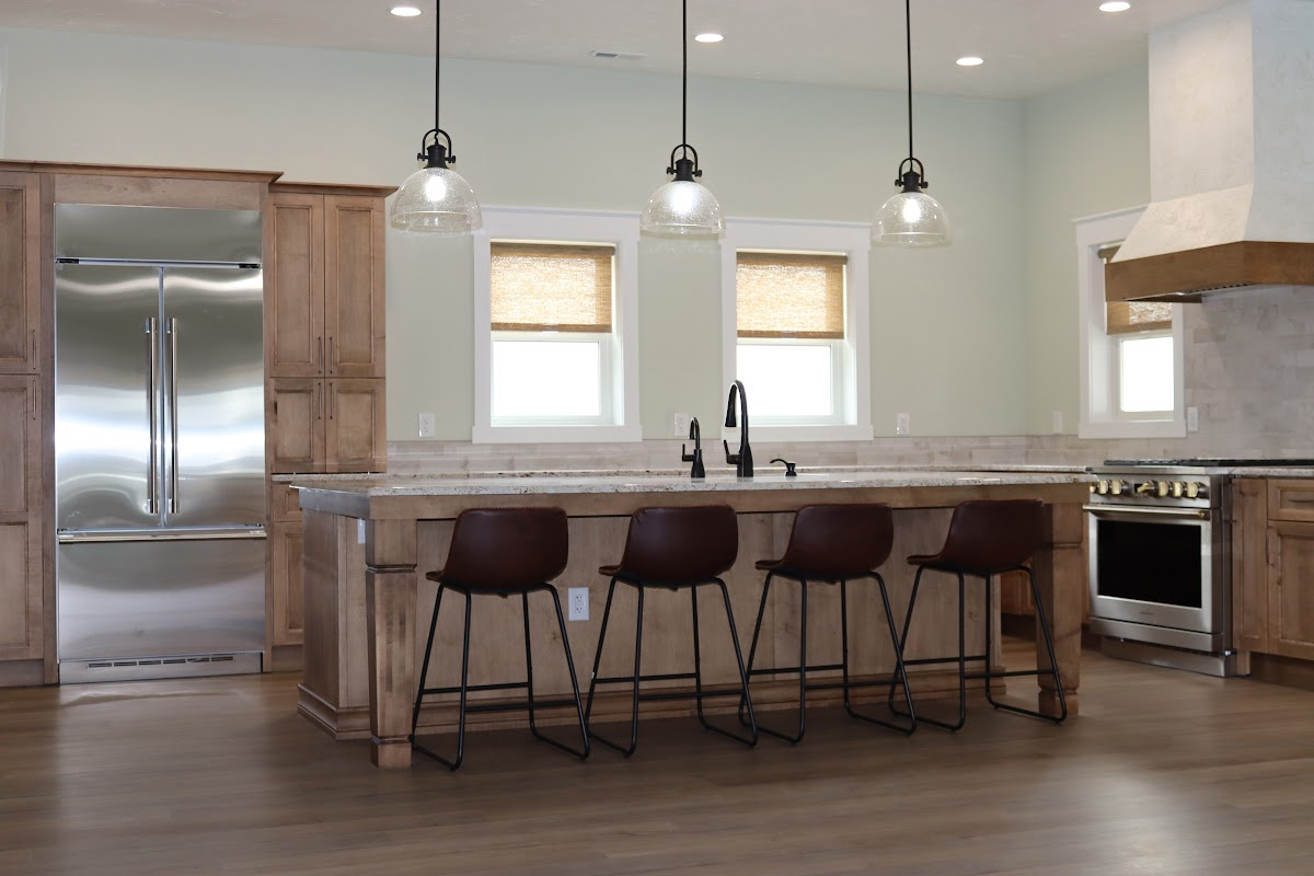 Cashew-stained kitchen