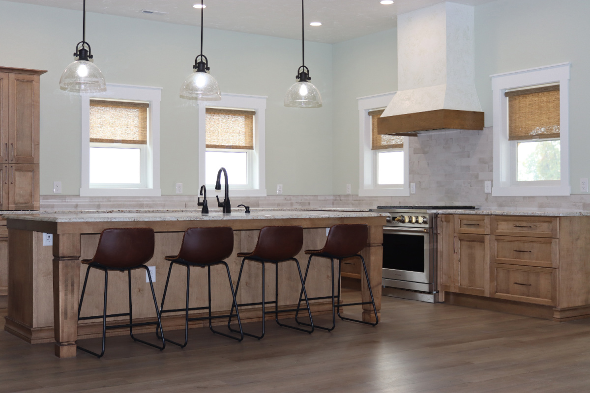 Cashew-stained kitchen