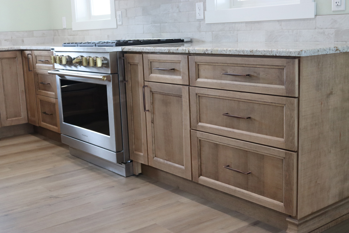 Cashew-stained kitchen