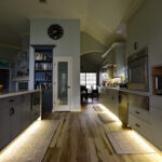 Gray kitchen cabinets