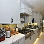 Gray kitchen cabinets