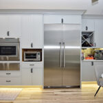 Gray kitchen cabinets