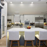 Gray kitchen cabinets