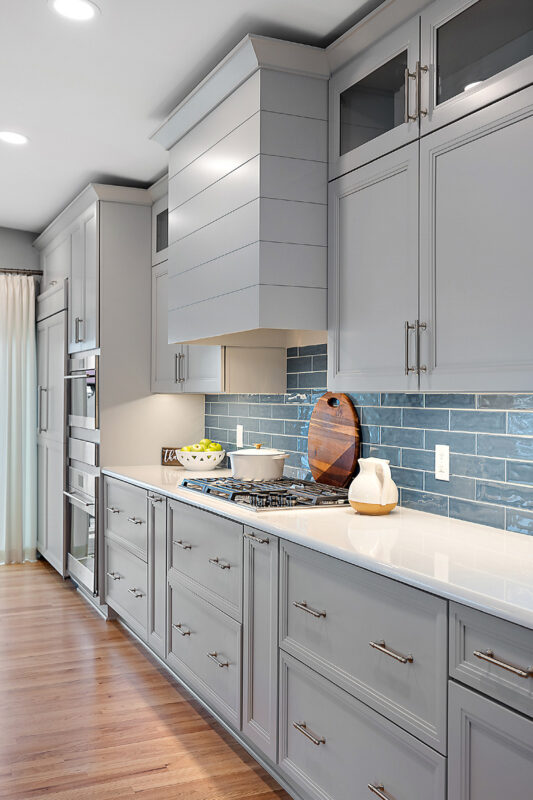 Painted kitchen in gray