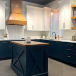 Dark Night White White Dove Kitchen Showroom Display