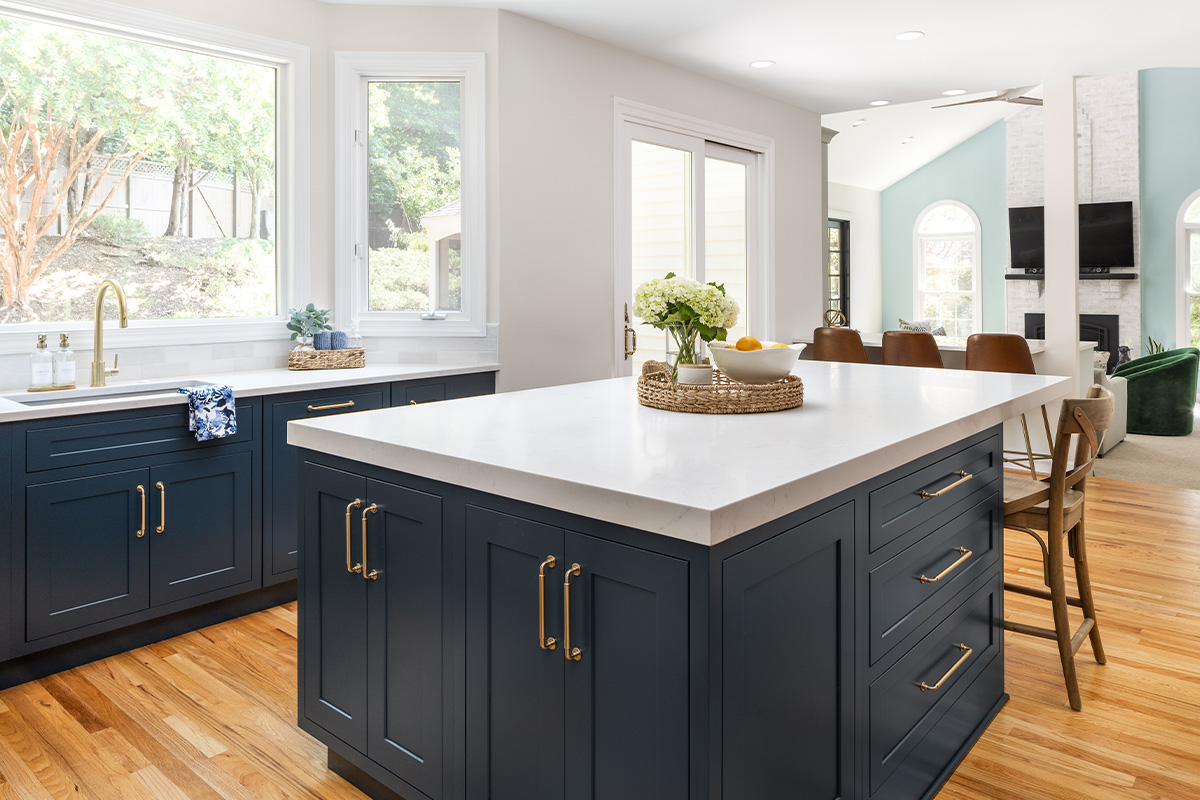 Painted kitchen island