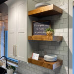 Dark Night White White Dove Kitchen Showroom Display