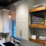 Dark Night White White Dove Kitchen Showroom Display