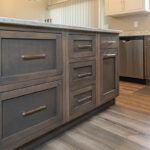 Stained and painted kitchen