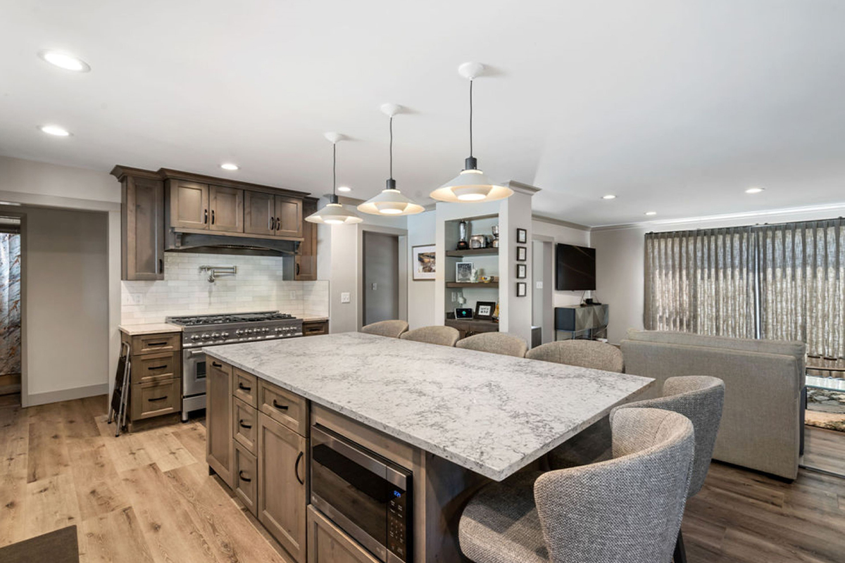 Stained Kitchen Cabinets