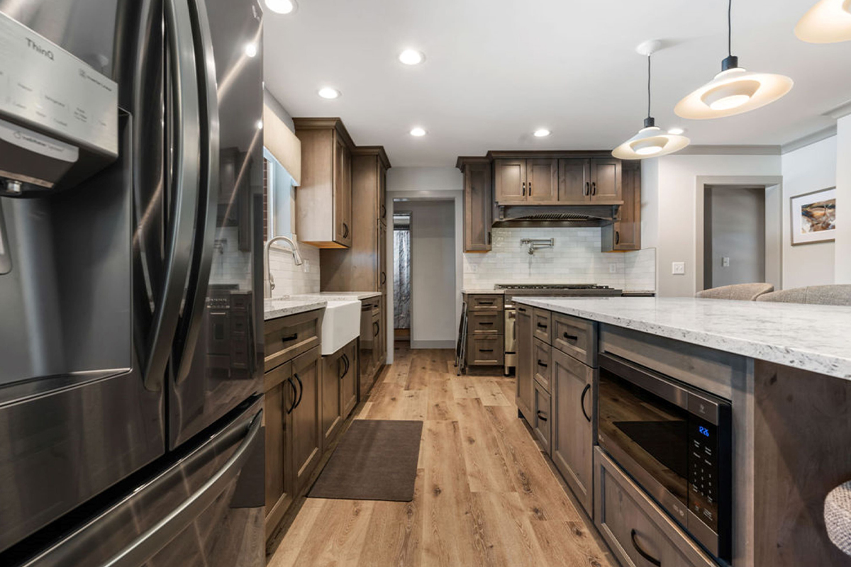 Stained Kitchen Cabinets