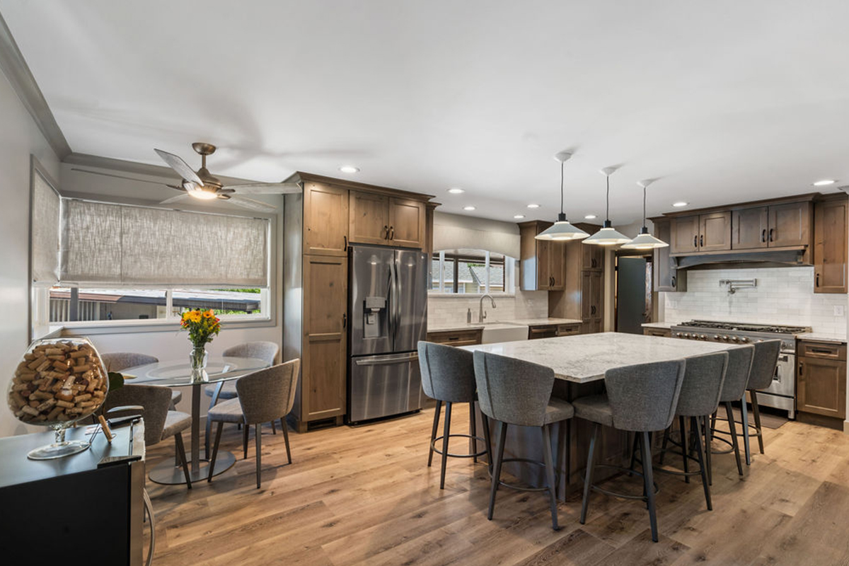 Stained Kitchen Cabinets