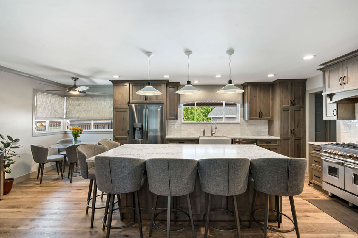 Stained Kitchen Cabinets