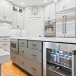 Two toned painted kitchen