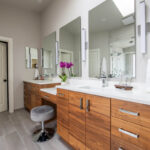 Walnut Natural bathroom vanity cabinets