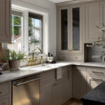 Painted kitchen cabinets