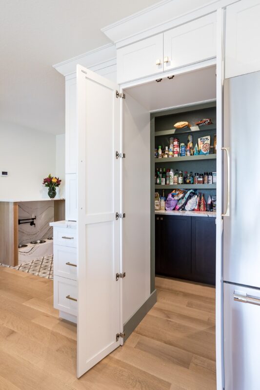 white kitchen pantry cabinets