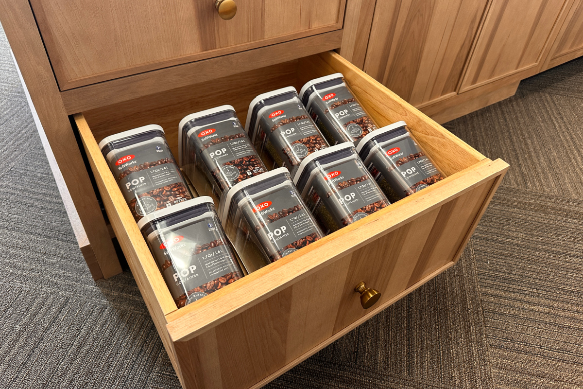 Two Drawer Base with OXO container organizer