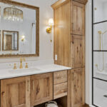 Rustic Hickory bathroom vanity