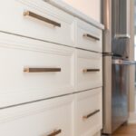 White painted kitchen cabinets