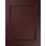 Wren door in Rustic Alder Carnelian Satin
